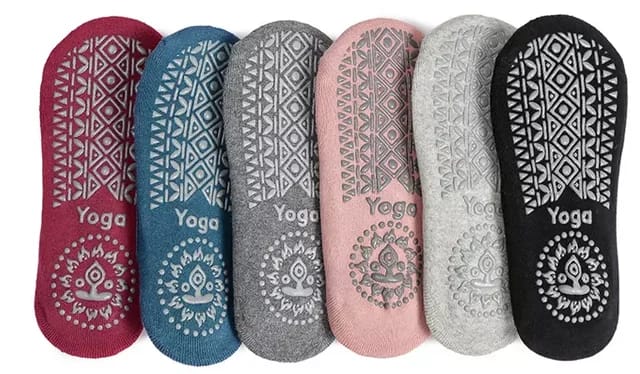 Ladies Non-Slip Grips Straps Yoga Socks